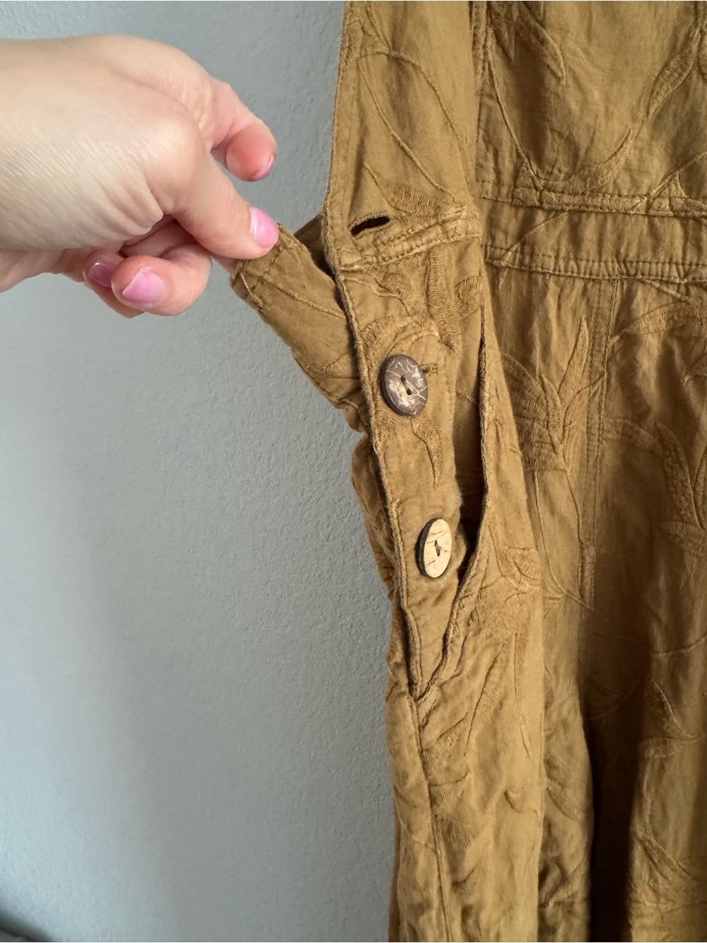 Jen’s Pirate Booty Seagrass Napoli Overalls embroidered Free People XS/S - Picture 5 of 9